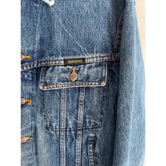 Branders Dickies 80s Denim Jacket 40 Medium RARE good condition Western Country - Picture 8 of 8